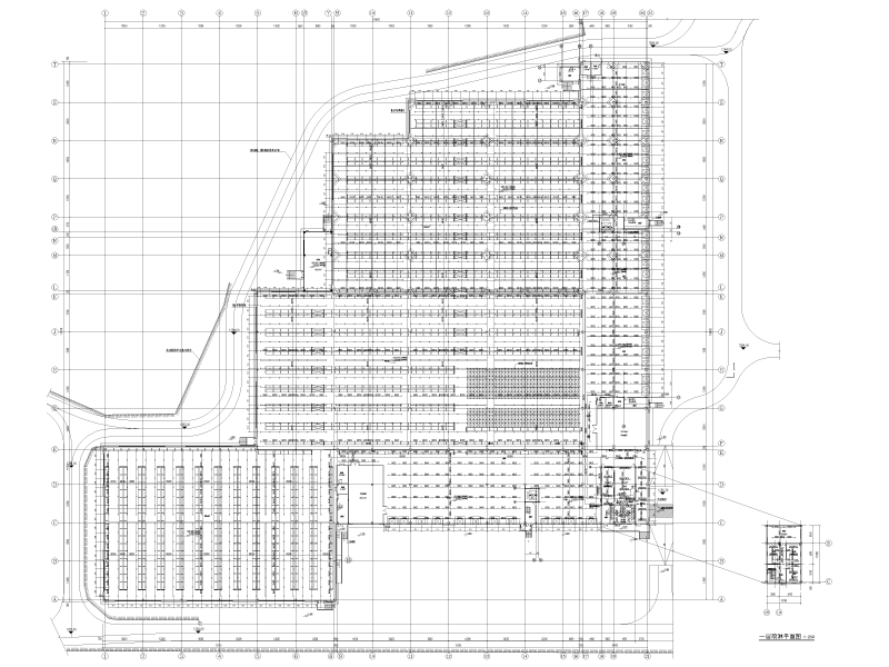 现代化物流配送心中给排水施工图纸cad - 1