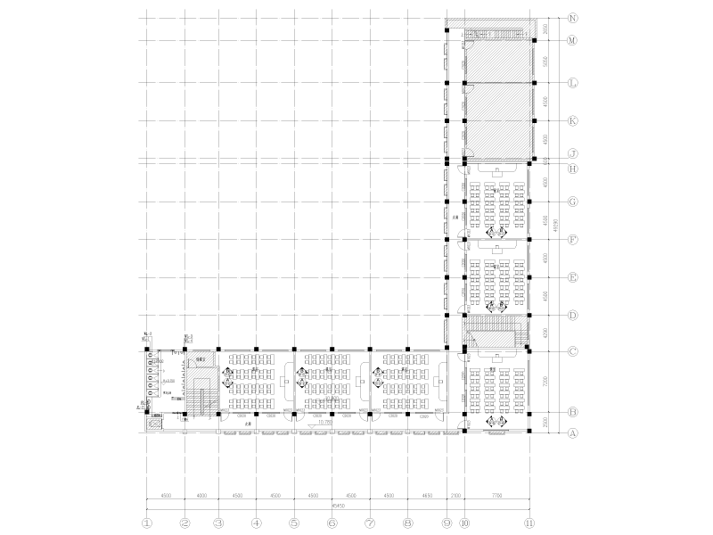 中学校园实验室及卫生间改造给排水施工图纸cad平面图 - 2