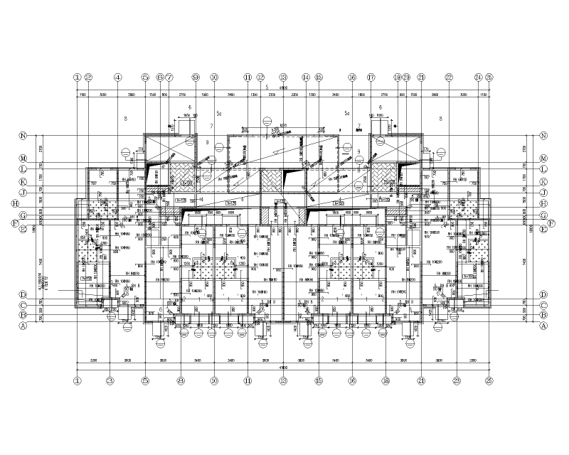 2021多层框架剪力墙结构住宅结构施工图纸143Pcad - 2