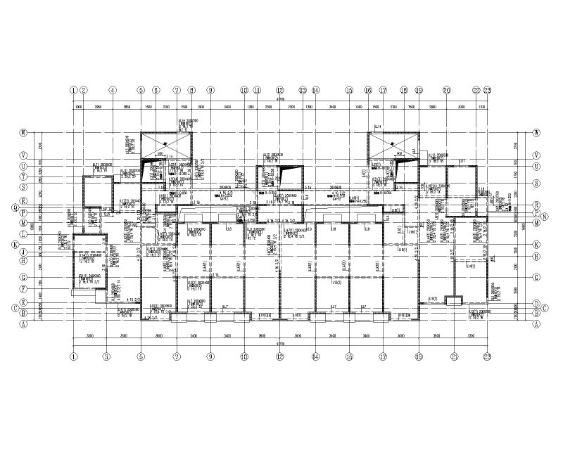 2021多层框架剪力墙结构住宅结构施工图纸143Pcad - 4