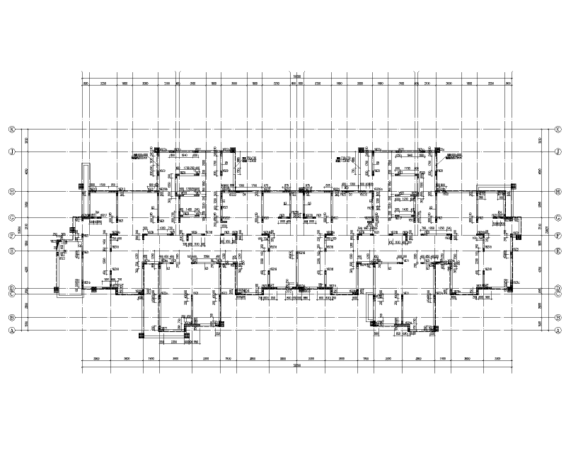 2021多层框架剪力墙结构住宅结构施工图纸143Pcad - 5