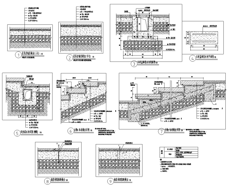 现代前亭延源酒店景观土建施工图纸2020cad平面图 - 2