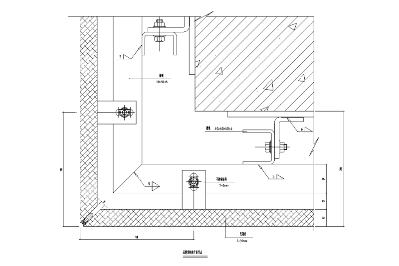 99个石材幕墙节点详图纸cad构造图及大样图 - 4