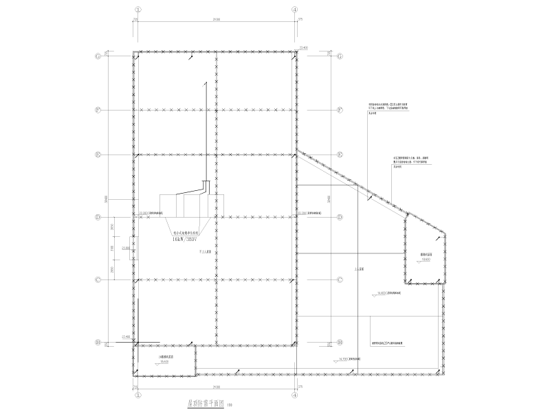工业园食堂电气施工图纸cad - 5