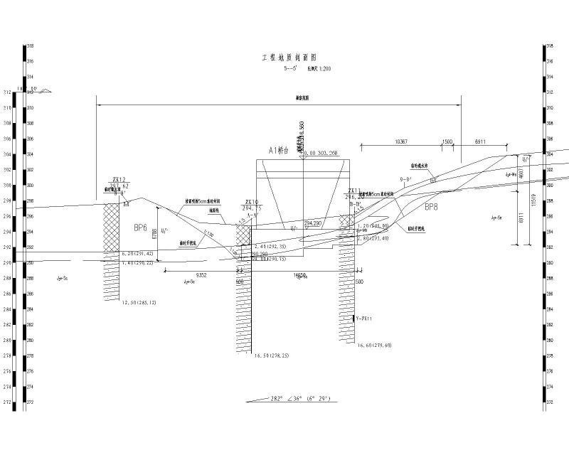 城市支路跨线桥超限高边坡施工图纸含计算2020cad - 2