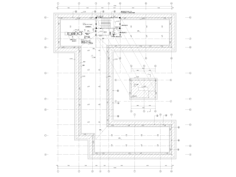 新建教学楼暖通施工图纸cad平面图 - 3