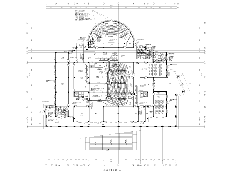 示范性学校暖通施工图纸cad平面图及系统图 - 4