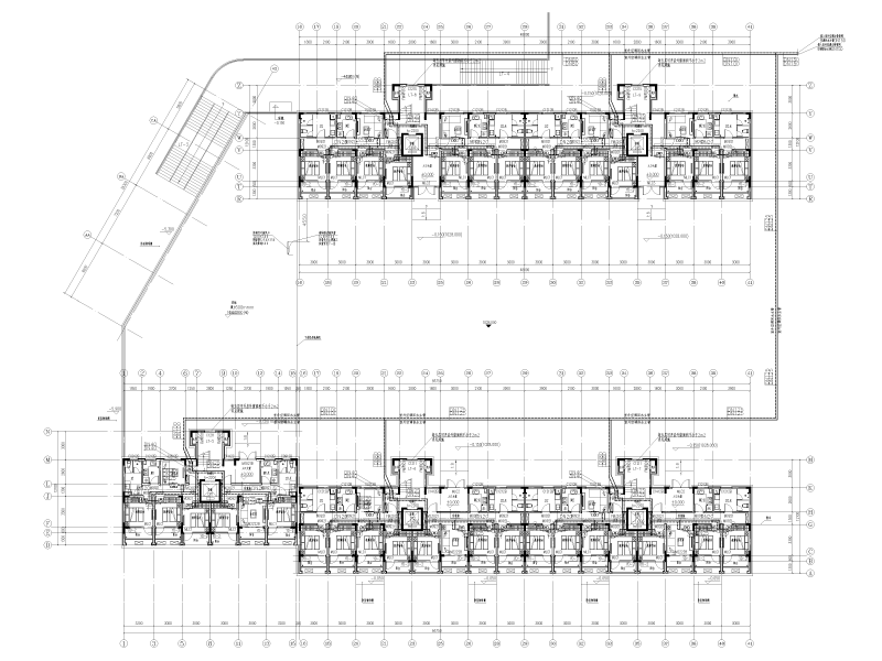 示范性学校教师公寓暖通施工图纸cad平面图 - 4