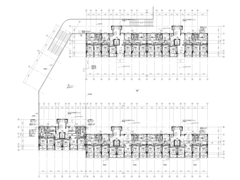 示范性学校教师公寓暖通施工图纸cad平面图 - 5