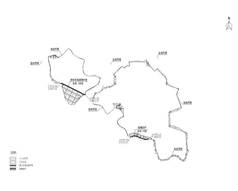 林场搜救基地土方平整及挡土墙边坡防洪图纸cad - 1