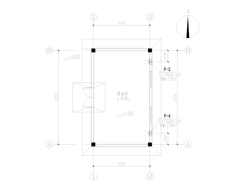 发动机设计研究所油库暖通施工图纸cad - 2