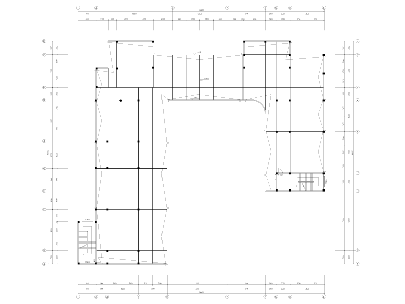 新建幼儿园暖通施工图纸cad平面图 - 2