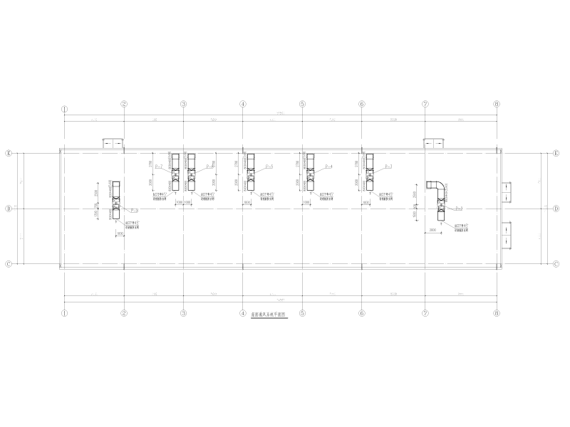 研发基地循环水处理厂房暖通施工图纸cad平面图 - 2