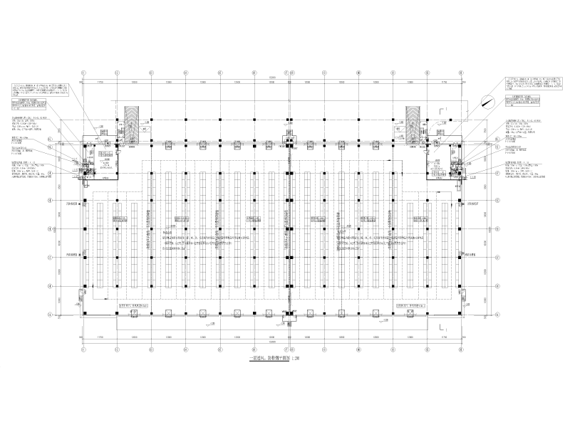 海运空运物流标准仓库暖通施工图纸cad - 3