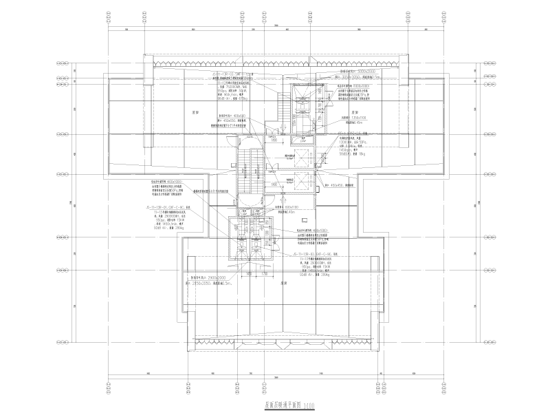 中铁高层住宅暖通施工图纸cad平面图 - 5