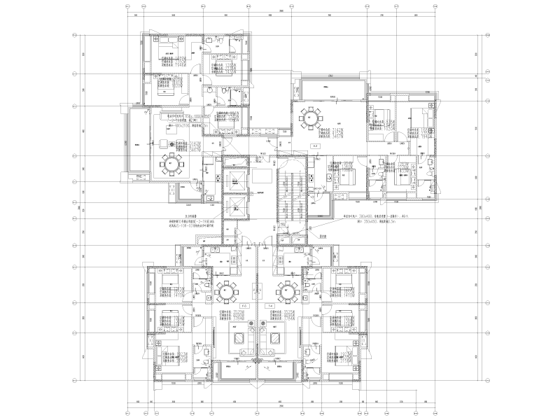 中铁综合体10号楼暖通施工图纸cad平面图 - 2