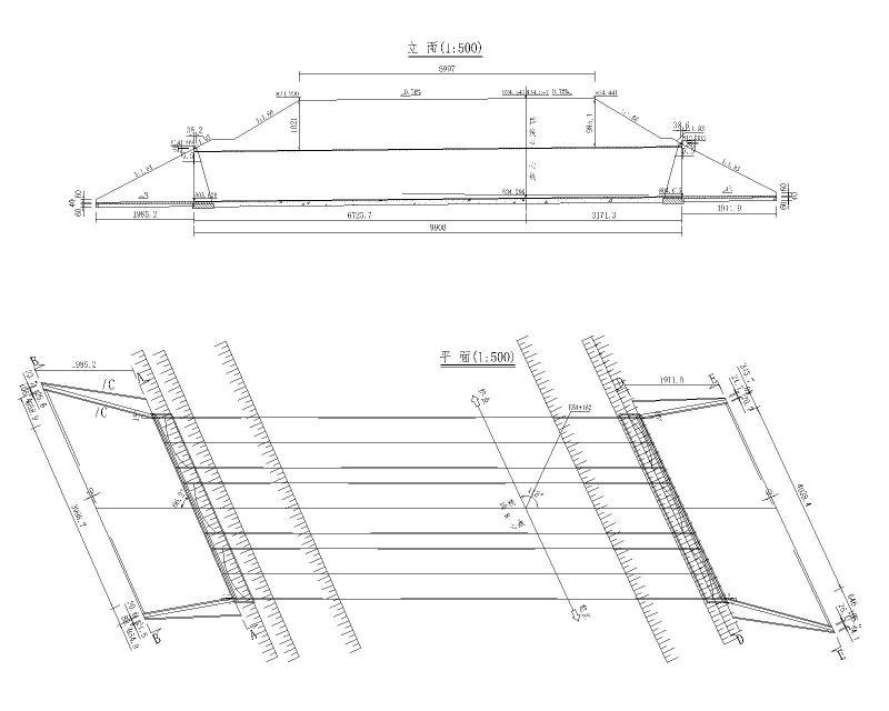 3孔直径10m波纹钢管涵施工图纸示例cad - 1
