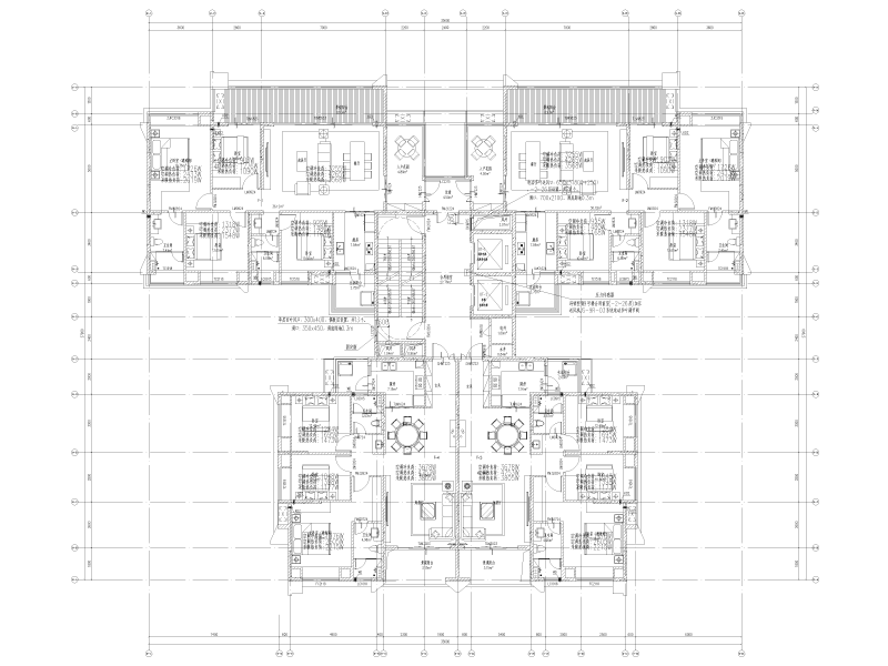 中铁综合体9号楼暖通施工图纸cad平面图 - 2