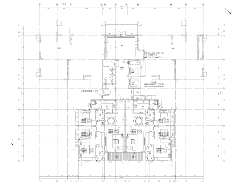 中铁综合体9号楼暖通施工图纸cad平面图 - 3