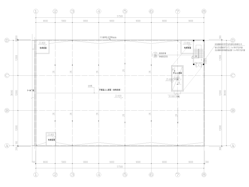 建桥工业园暖通施工图纸cad平面图 - 2