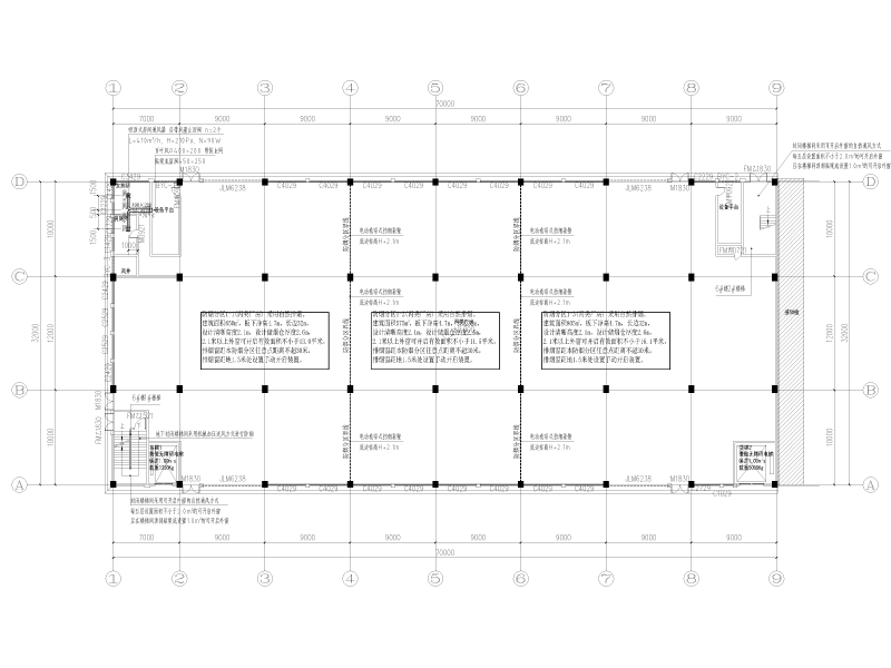 建桥先进制造产业园暖通施工图纸cad平面图 - 3