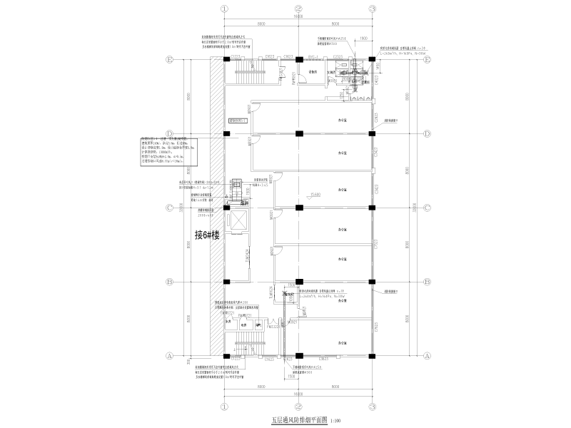 建桥先进制造产业园暖通施工图纸cad平面图 - 2