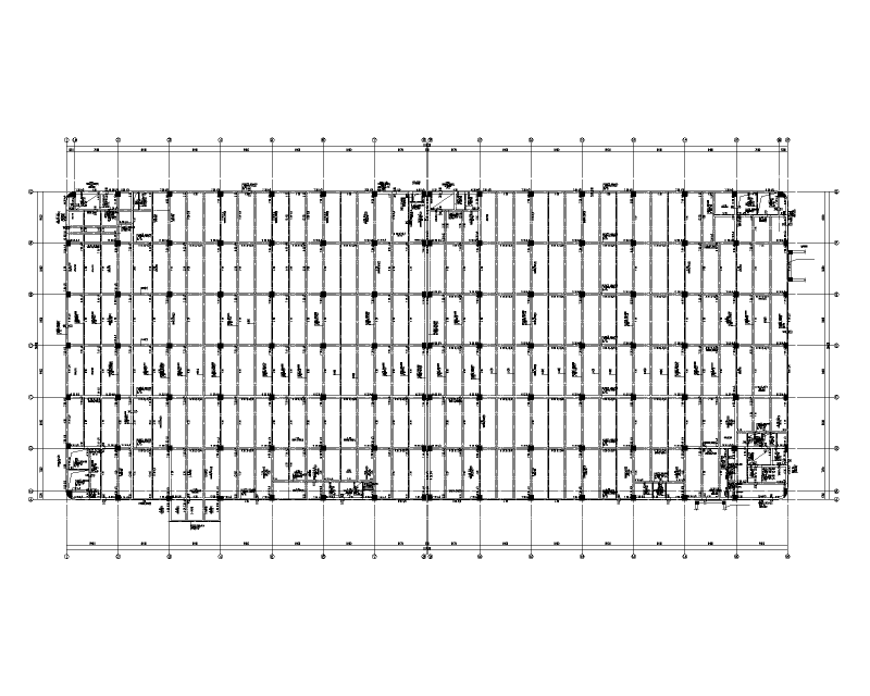 2021多层框架结构制造车间结构施工图纸60Pcad - 1