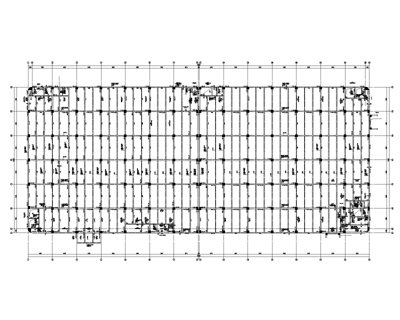 2021多层框架结构制造车间结构施工图纸60Pcad - 2