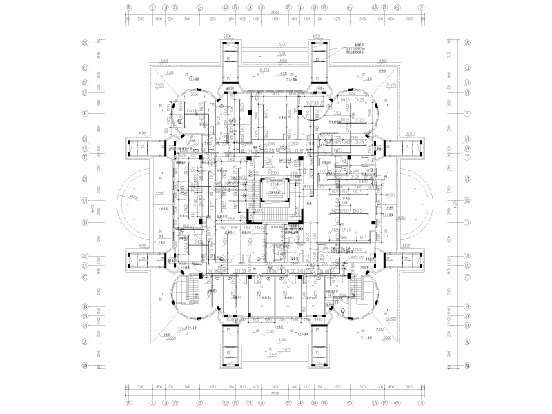 土耳其式温泉馆及汤屋给排水施工图纸cad - 3