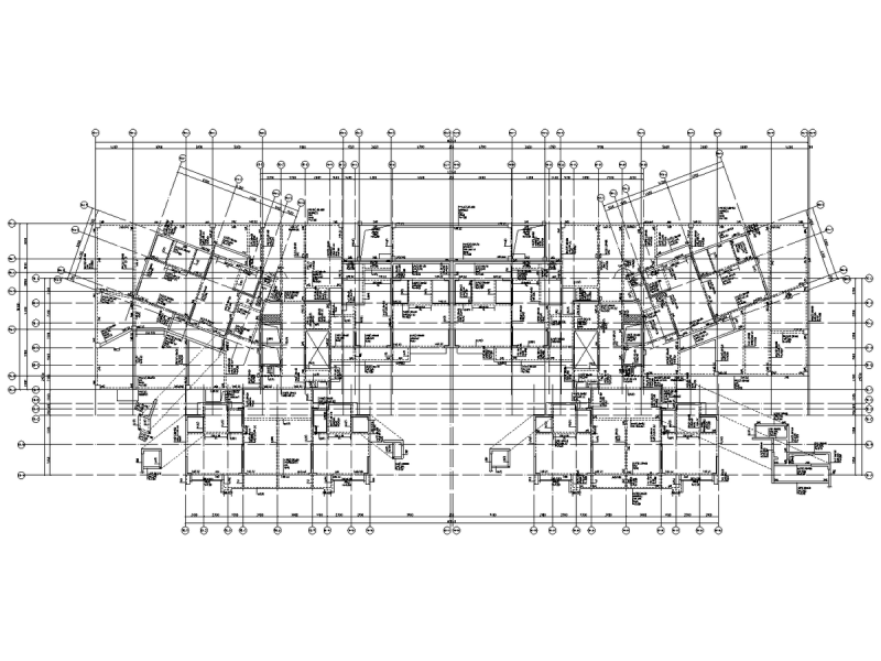 高层框架结构住宅楼结构施工图纸51Pcad - 1