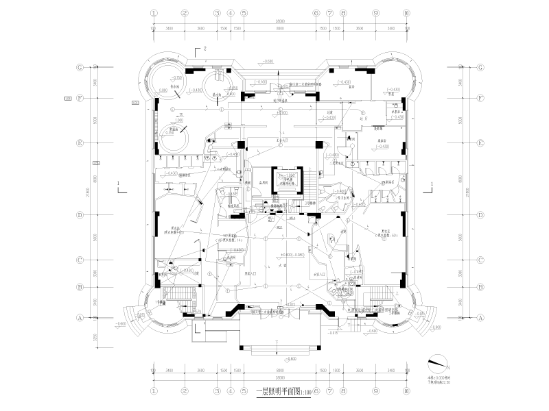 芬兰温泉馆及汤屋电气施工图纸cad - 3