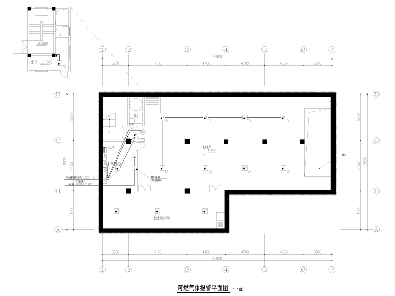 温泉小镇锅炉房电气施工图纸cad平面图 - 3