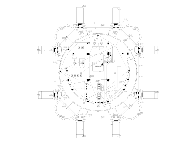 土耳其温泉馆及汤屋电气施工图纸cad - 1