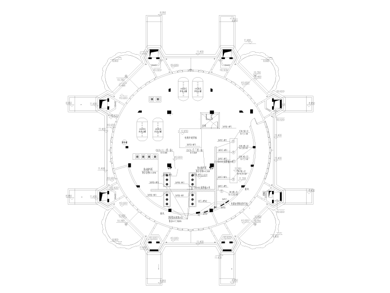 土耳其温泉馆及汤屋电气施工图纸cad - 3