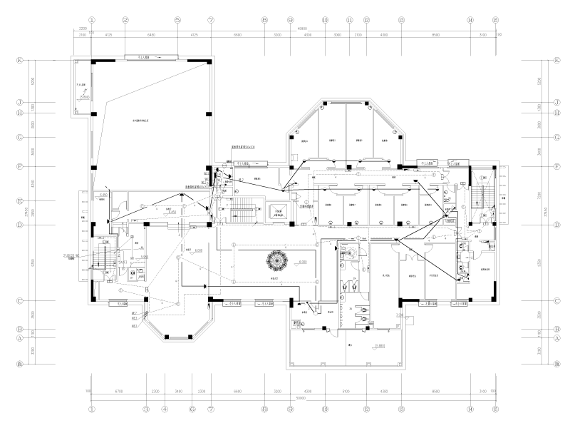 意式温泉馆及汤屋电气施工图纸cad - 2