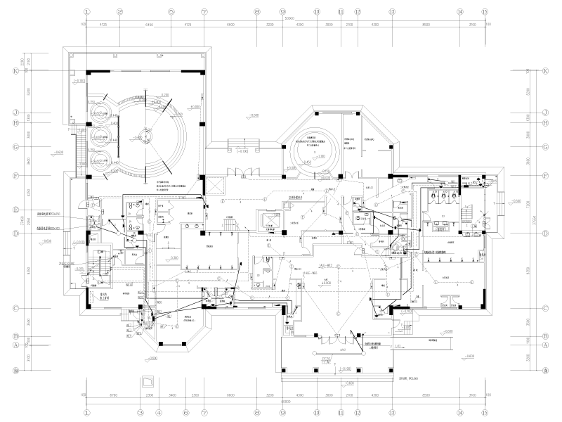 意式温泉馆及汤屋电气施工图纸cad - 4