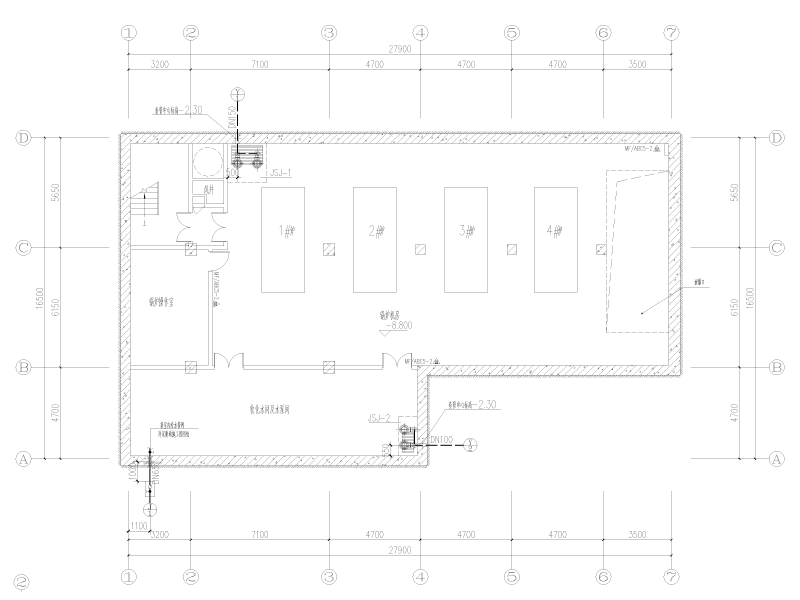 温泉馆及汤屋给排水施工图纸cad - 1