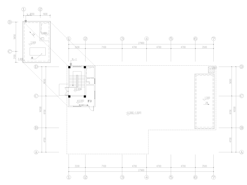 温泉馆及汤屋给排水施工图纸cad - 2