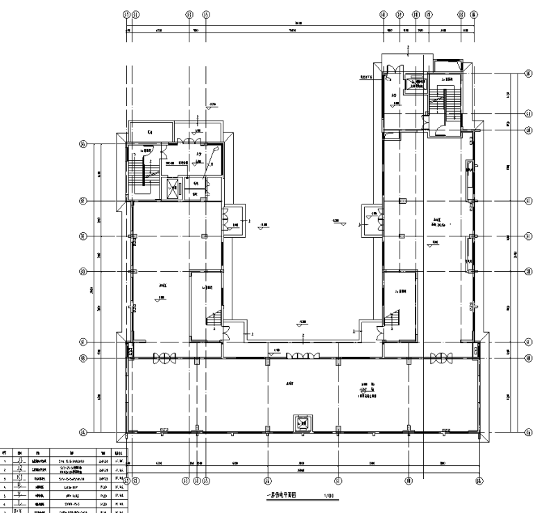 工厂办公楼及宿舍楼电气施工图纸cad平面图及系统图 - 3