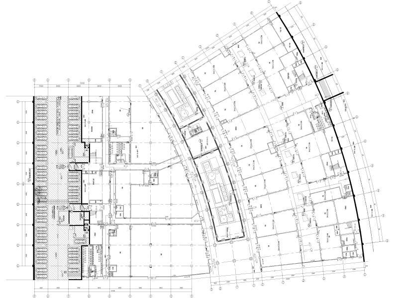 铁路站地下空间开发弱电施工图纸cad平面布置图 - 2