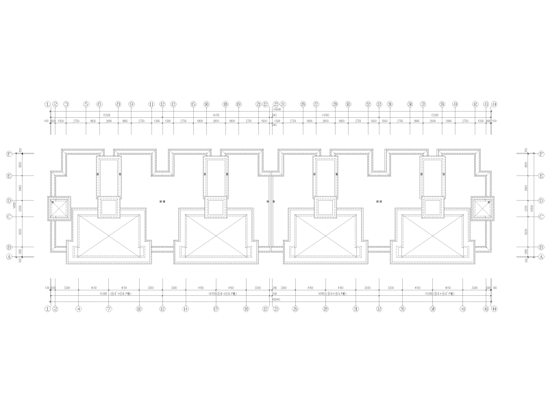 多层框架结构商住楼电气施工图纸cad - 3
