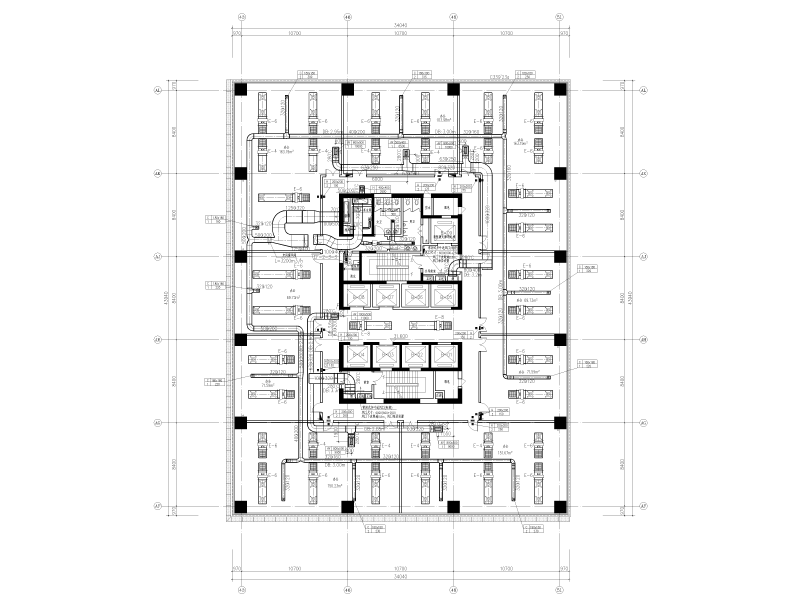 商业、办公楼暖通施工图纸cad - 1