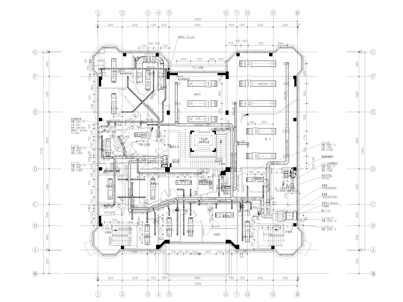 芬兰式温泉馆暖通施工图纸cad - 1