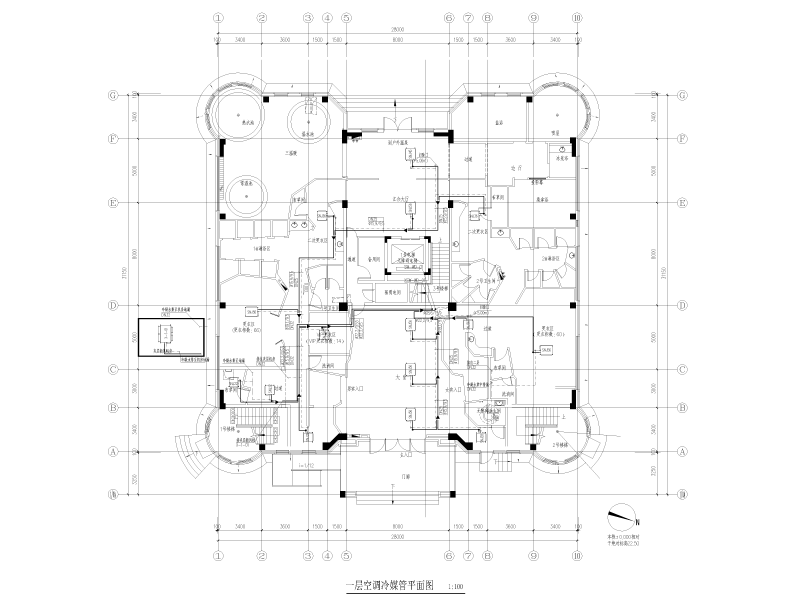 芬兰式温泉馆暖通施工图纸cad - 4