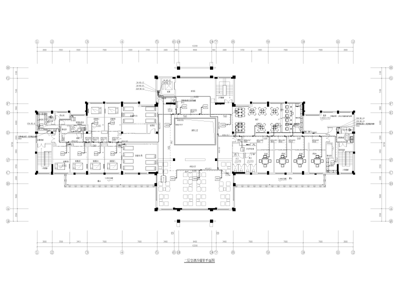 日式温泉馆及汤屋暖通施工图纸cad - 1