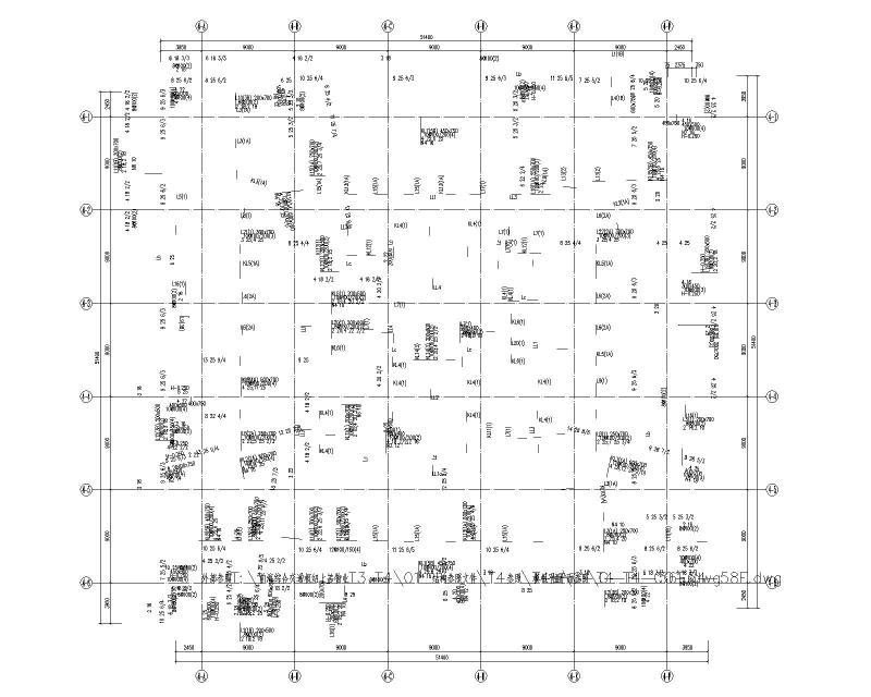 2020框架核心筒结构超高层塔楼结构施工图纸cad - 1