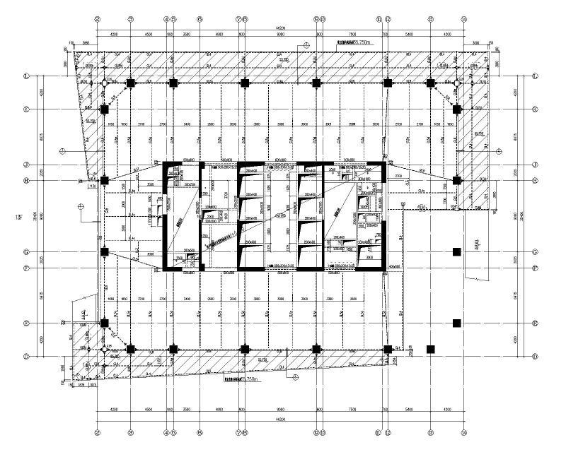 2021框架核心筒结构超高层办公楼结施施工图纸205Pcad - 1