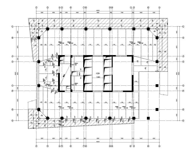 2021框架核心筒结构超高层办公楼结施施工图纸205Pcad - 4