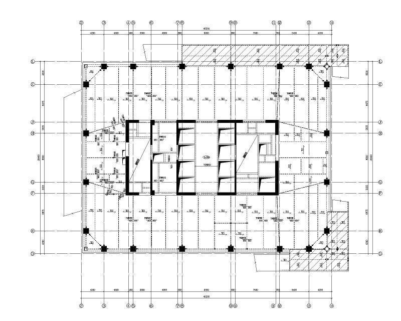 2021框架核心筒结构超高层办公楼结施施工图纸205Pcad - 5