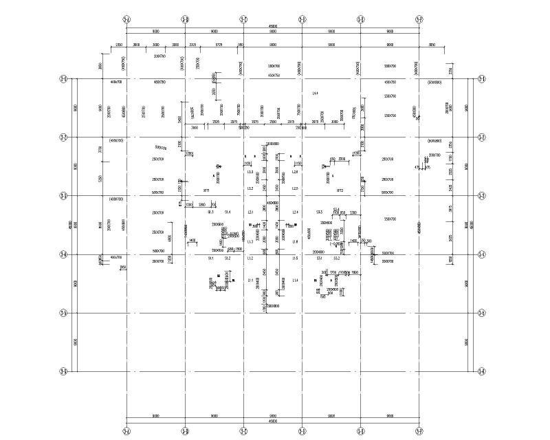 2019框架核心筒结构超高层商业楼结构施工图纸cad - 2